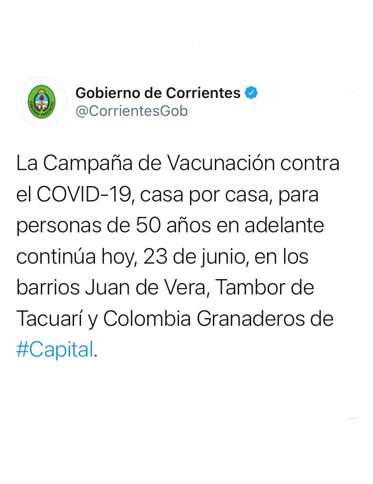 Vacunación Covid-19 casa por casa: este miércoles continúa tres barrios