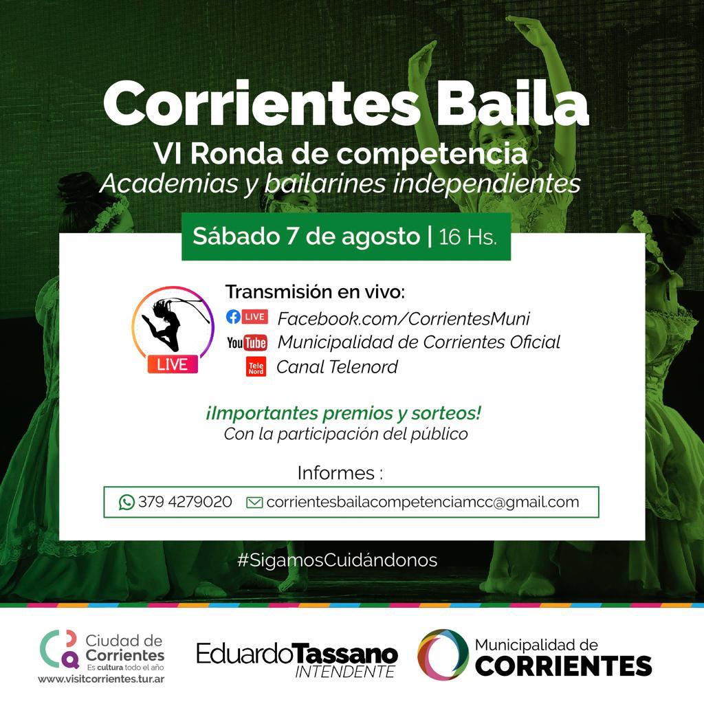Con nuevos talentos, este sábado habrá una nueva edición del “Corrientes Baila”