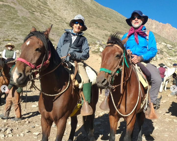 Deportista correntina realizó el cruce de los Andes a caballo por el Paso del Portillo